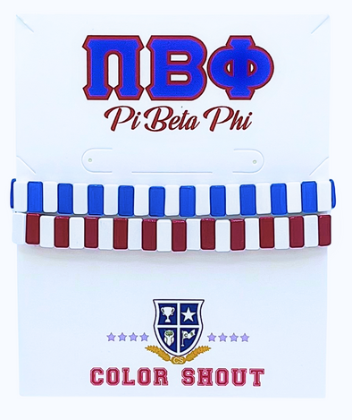 B203 PBP-Pi Beta Phi Enamel Tile Double Stack