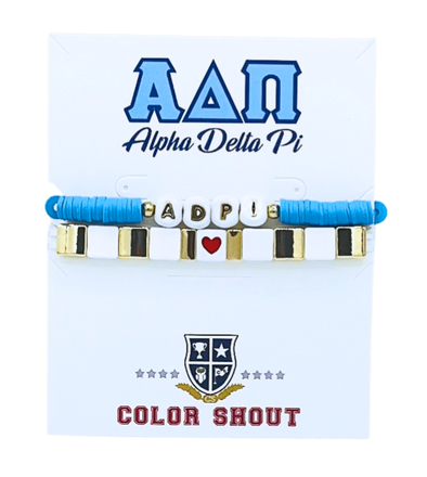 I Love Alpha Delta Pi Bracelet Stack