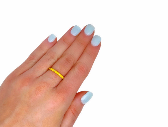 Bring It On: Maroon Stack Ring