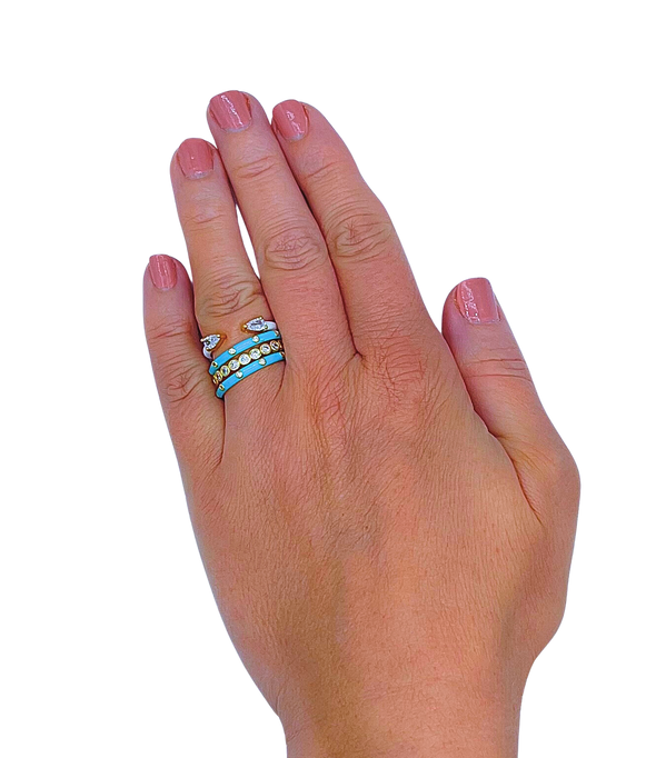 Zeta Tau Alpha 4 Stack Ring set